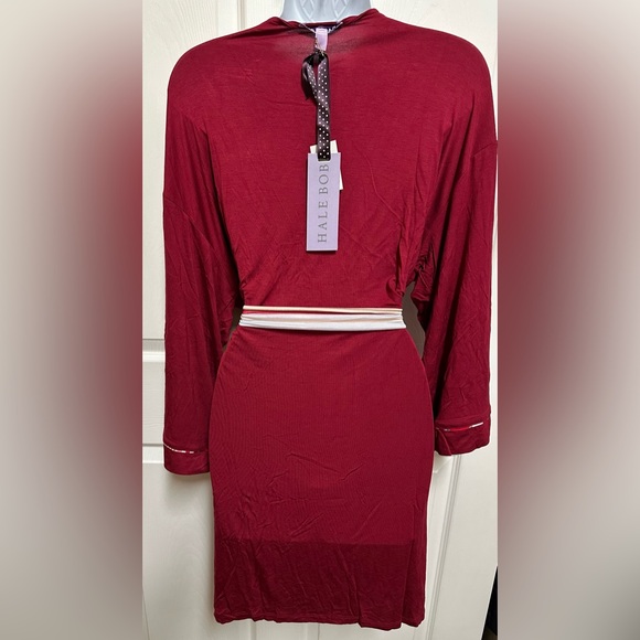 Hale Bob Kimono Deep Red Robe NWT - Picture 5 of 11